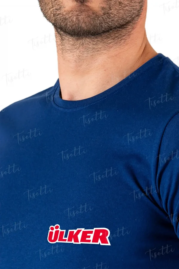 1. Kalite Mavi (Saks) Penye Tişört